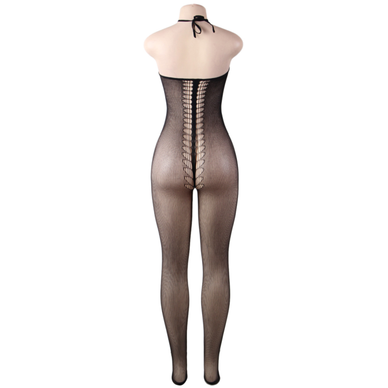 QUEEN LINGERIE - HALTER NECK BODYSTOCKING S/L - Image 5