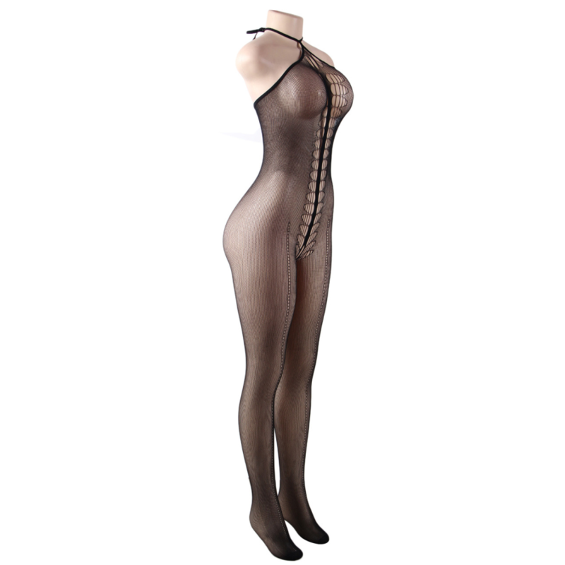 QUEEN LINGERIE - HALTER NECK BODYSTOCKING S/L - Image 6