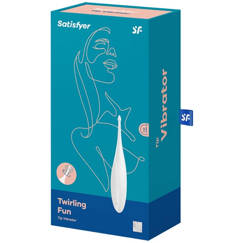 SATISFYER - VIBRADOR TWIRLING FUN TIP BRANCO - Image 4
