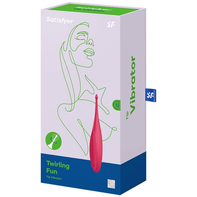 SATISFYER - VIBRADOR TWIRLING FUN TIP VERMELHO - Image 4