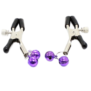 OHMAMA FETICHE - Grampos DE BICO COM SINO LILAC