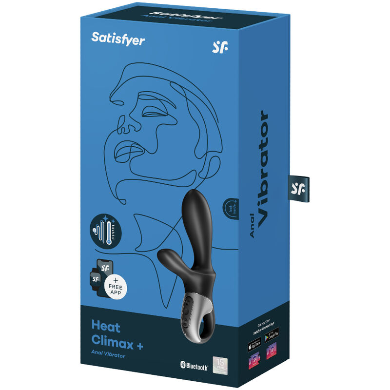SATISFYER - HEAT CLIMAX+ APP VIBRADOR ANAL PRETO - Image 4