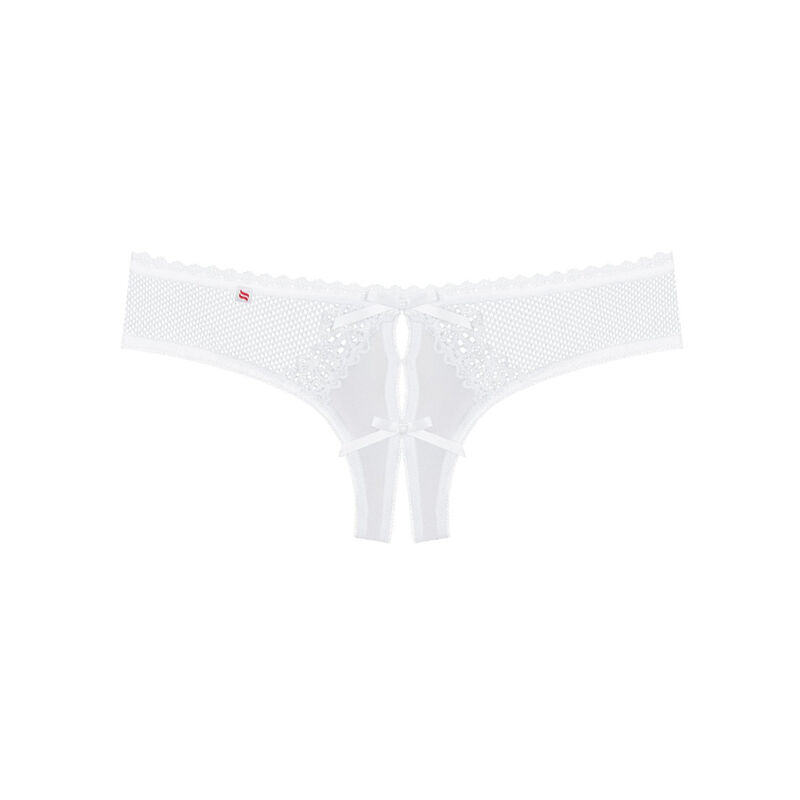 OBSESSIVE - TANGA ALABASTRA CROTCHLESS BRANCA S/M - Image 3
