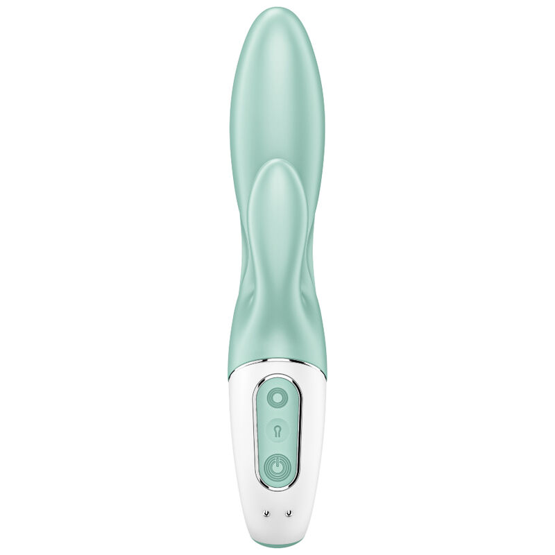 SATISFYER - AIR PUMP BUNNY 5+ APLICATIVO VIBRADOR DE COELHO INFLVEL VERDE - Image 2