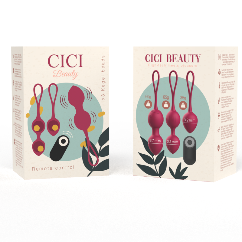 CICI BEAUTY - CONTROLE REMOTO PREMIUM SILICONE 3 VIBRANTES KEGEL BEADS - Image 6