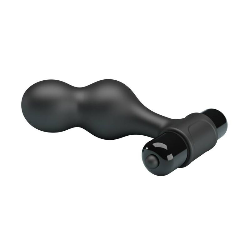 MR PLAY - PLUG ANAL VIBRADOR DE SILICONE PRETO - Image 6