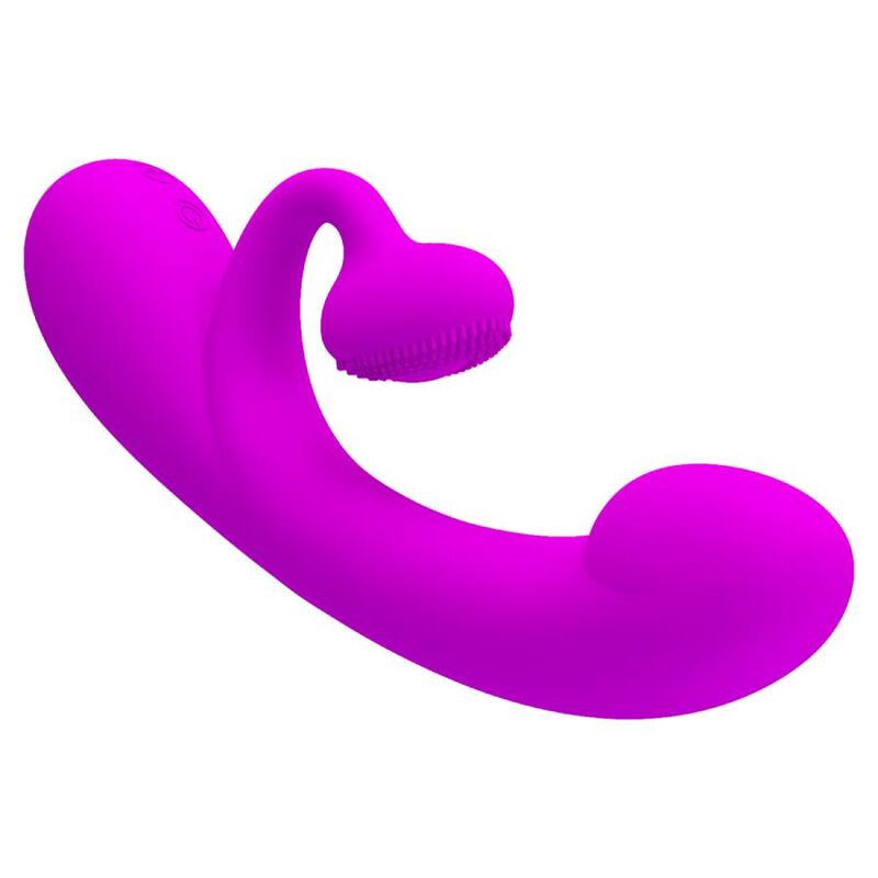 PRETTY LOVE - VIBRADOR SINCERO E OTADOR DE CLITÓRIS SILICONE ROXO - Image 6