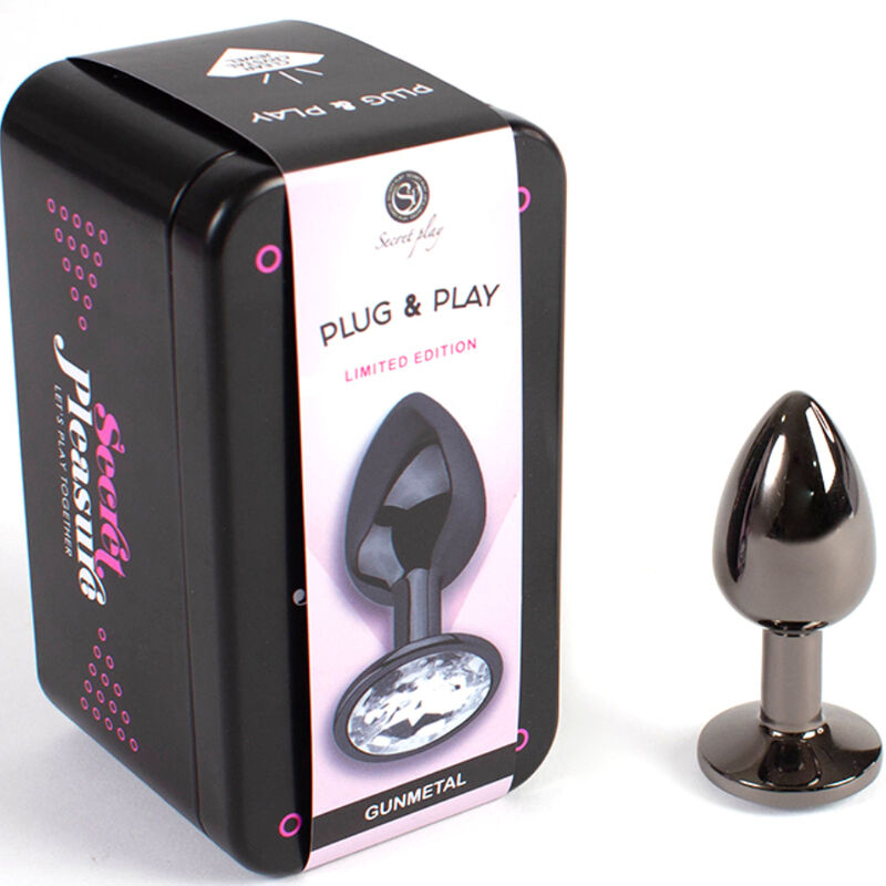 SECRETPLAY - PLUG ANAL DE GUNMETAL TAMANHO PEQUENO 7 CM - Image 2