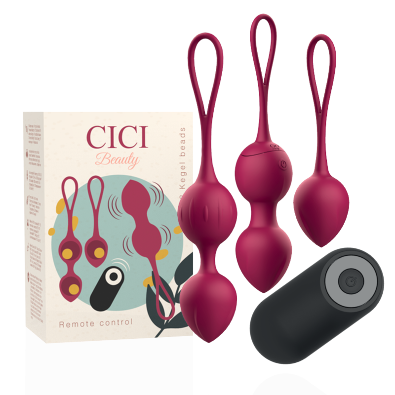 CICI BEAUTY - CONTROLE REMOTO PREMIUM SILICONE 3 VIBRANTES KEGEL BEADS - Image 2
