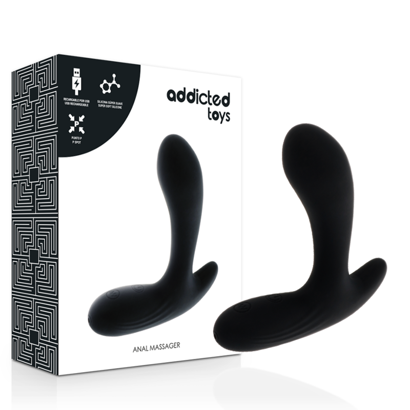 ADDICTED TOYS - MASSAGER ANAL VIBRAO PRETA - Image 2