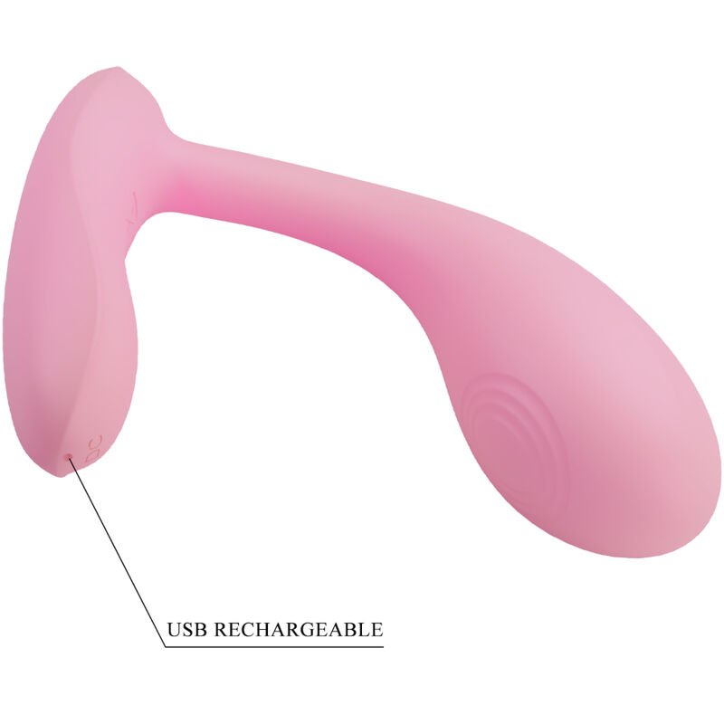 PRETTY LOVE - BAIRD G-SPOT 12 VIBRAÕES RECARREGVEL ROSA APLICATIVO - Image 6