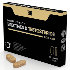 BLACKBULL BY SPARTAN - ERECTMEN & PODER DE TESTOSTERIDA E TESTOSTERONA PARA HOMENS 10 CÁPSULAS