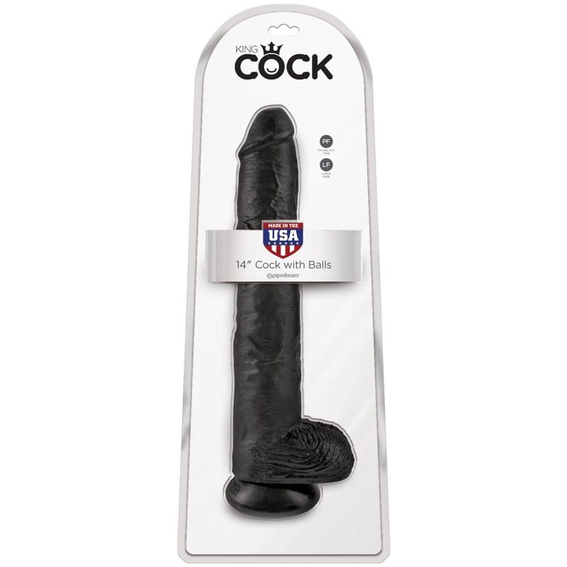 KING COCK - PÊNIS REALÍSTICO COM BOLAS 30.5 CM PRETO - Image 6