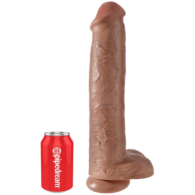 KING COCK - PÊNIS REALÍSTICO COM BOLAS 34.2 CM CARAMELO - Image 5