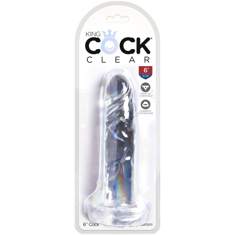 KING COCK - CLEAR PÊNIS REALÍSTICO 15.5 CM TRANSPARENTE - Image 4