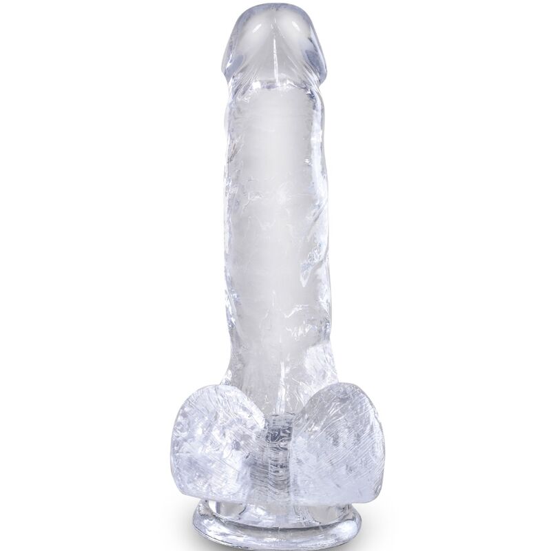 KING COCK - CLEAR PÊNIS REALÍSTICO COM BOLAS 13.5 CM TRANSPARENTE - Image 2