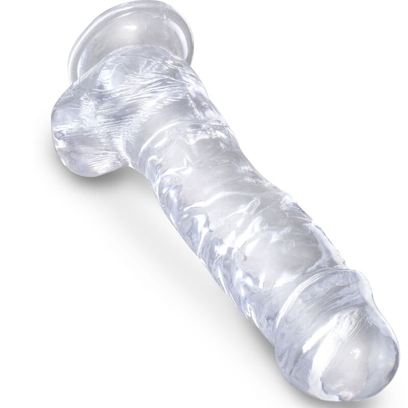 KING COCK - CLEAR PÊNIS REALÍSTICO COM BOLAS 16.5 CM TRANSPARENTE - Image 3