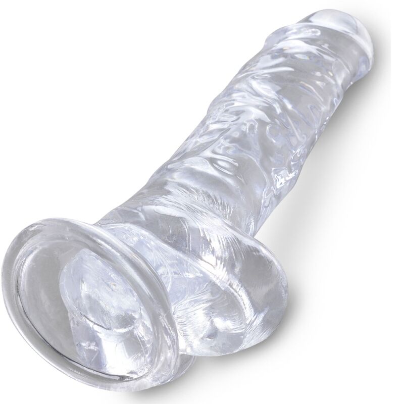 KING COCK - CLEAR PÊNIS REALÍSTICO COM BOLAS 16.5 CM TRANSPARENTE - Image 4