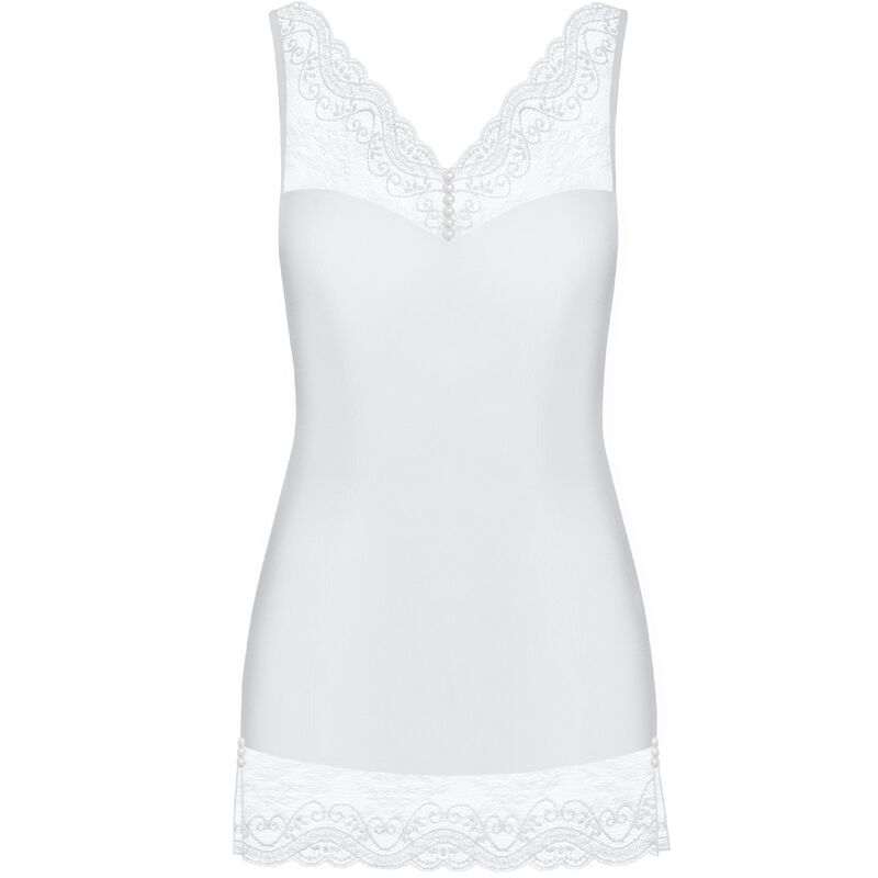 OBSESSIVE - CHEMISE E TANGA MIAMOR BRANCO L/XL - Image 3