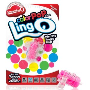 SCREAMING O - COLOR POP QUICKIE LINGO ANEL VIBRATÓRIO ROSA