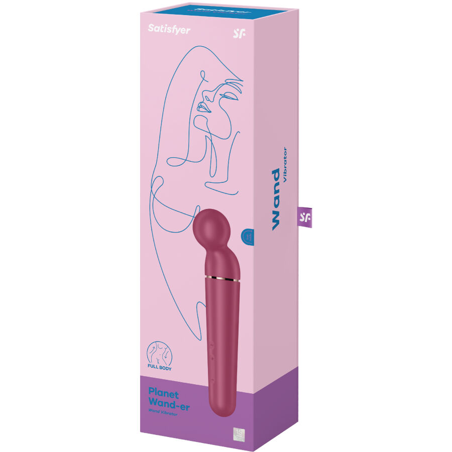 SATISFYER - PLANETA WAND-ER VIBRADOR MASSAGER BERRY - Image 6