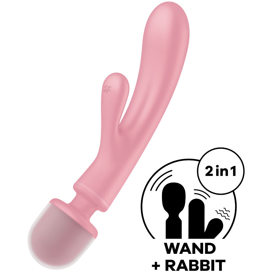 SATISFYER - TRIPLE LOVER RABBIT VIBRADOR MASSAGER - Image 6