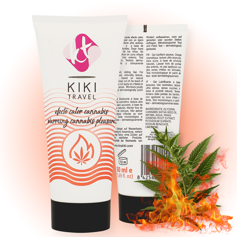 KIKÍ TRAVEL - CANNABIS LUBRIFICANTE DE EFEITO QUENTE 50 ML - Image 2