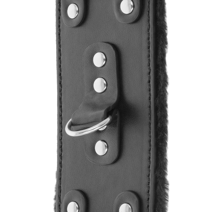 DARKNESS - ALGEMAS DE COURO AJUSTVEIS PRETAS COM FORRO - Image 3