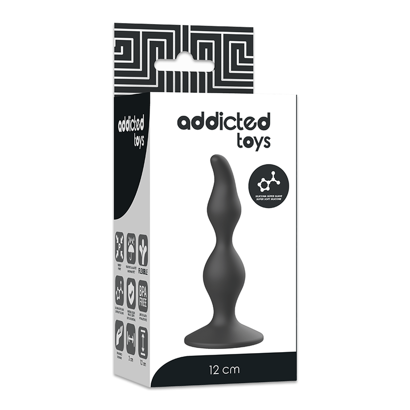ADDICTED TOYS - PLUG SEXUAL ANAL 12 CM PRETO - Image 5