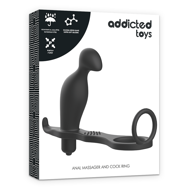 ADDICTED TOYS - PLUG ANAL - COM ANEL DE SILICONE PRETO 12 CM - Image 6