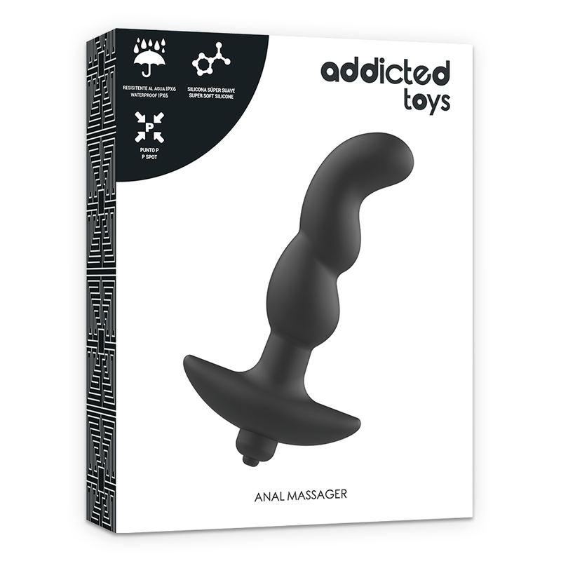 ADDICTED TOYS - MASSAGER ANAL COM VIBRAO PRETA MODELO 2 - Image 5