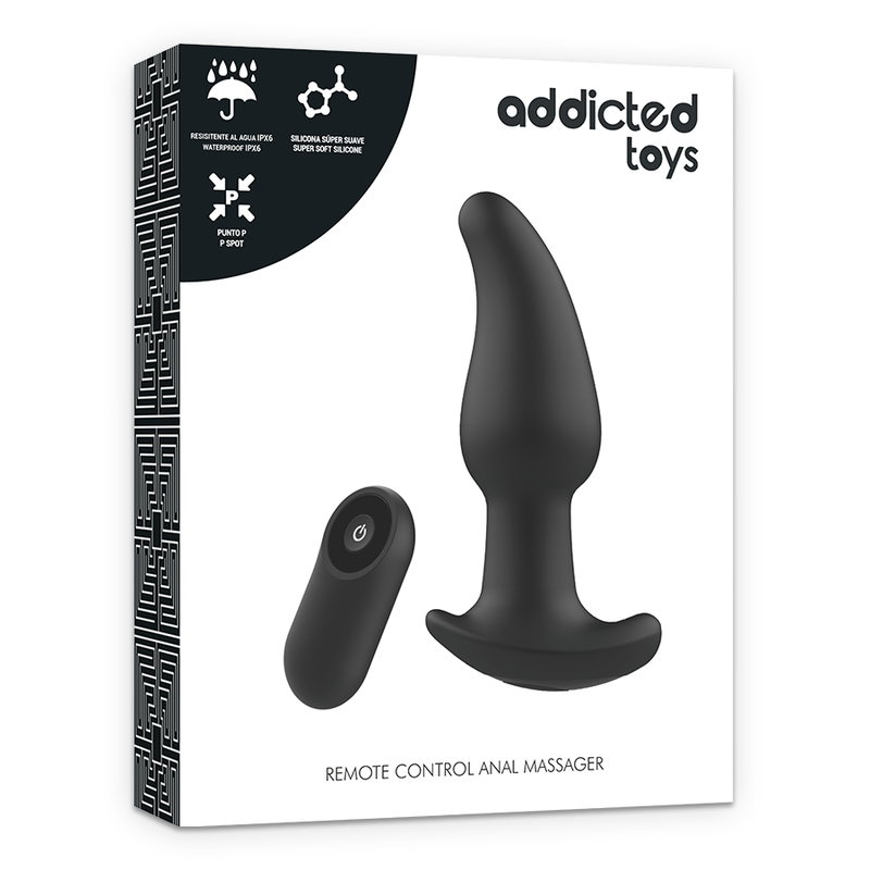 ADDICTED TOYS - PLUG DE CONTROLE REMOTO ANAL P-SPOT PONTO PRETO - Image 6